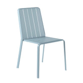 Naterial Idaho Dining Chair Aluminum Aqua Blue